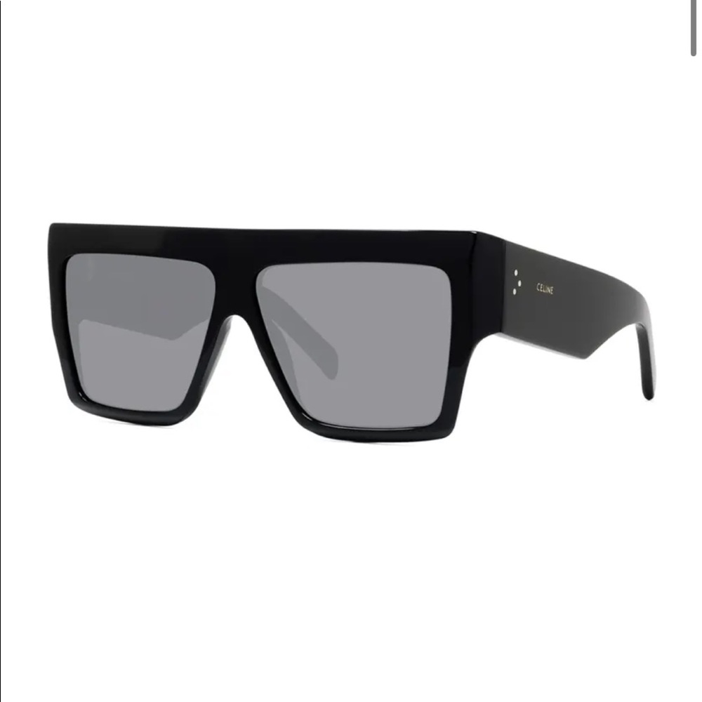 CELINE Chunky Rectangle Acetate Sunglasses Brand (Black) New with tags 💯
